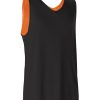 Men’s Double-Color Reversible Basketball Jersey – Performance Mesh