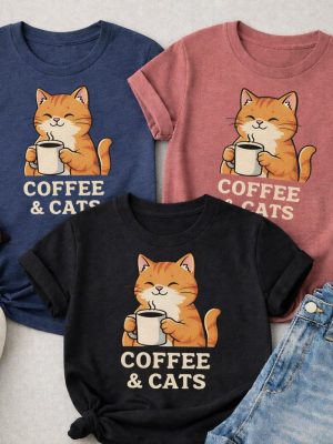 Coffee & Cat Lover Graphic Tee