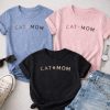 Cat Mom Minimal Text Tee