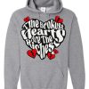 Broken Hearts Club Statement Hoodie - Grey