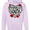 Broken Hearts Club Statement Hoodie - Light Purple