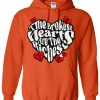 Broken Hearts Club Statement Hoodie - Red