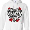 Broken Hearts Club Statement Hoodie - White