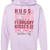 Cute Valentine Typography Hoodie - Light Purple