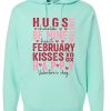 Cute Valentine Typography Hoodie - Mint Green