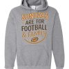 Football & Family Time Hoodie - Grey