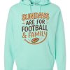 Football & Family Time Hoodie - Mint Green