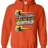 Guitar Lover Graphic Hoodie - Red Guitar Lover Graphic Hoodie - Red