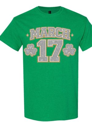 March 17 Lucky Shamrock Tee - Forest Green