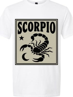 Scorpio Star Sign Vintage Tee - White