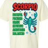 Scorpio Traits Zodiac Graphic T-Shirt - Cream
