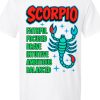 Scorpio Traits Zodiac Graphic T-Shirt - White