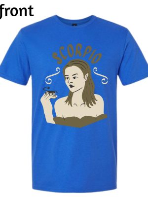 Scorpio Vibes Power Graphic Shirt - Blue