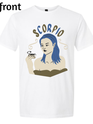 Scorpio Vibes Power Graphic Shirt - White