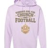 Sundays Are for Church and Football Hoodie - Light Purple