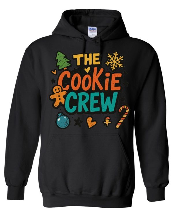 The Cookie Crew Christmas Graphic Hoodie - Black The Cookie Crew Christmas Graphic Hoodie - Black