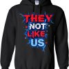 They Not Like Us Patriotic Hoodie - Black