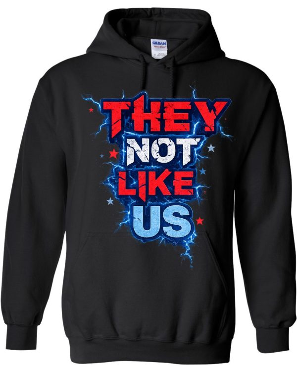 They Not Like Us Patriotic Hoodie - Black