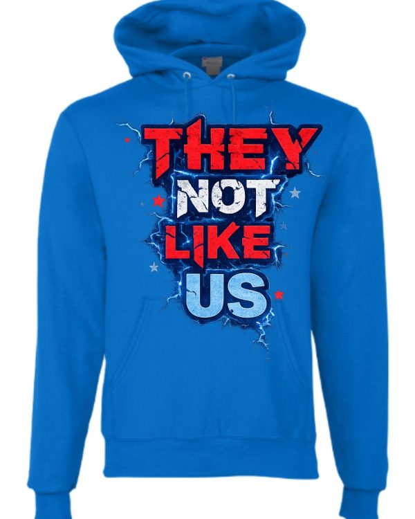 They Not Like Us Patriotic Hoodie - Blue