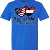 USA & Yemen DNA Heritage Tee - Blue