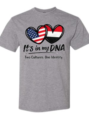 USA & Yemen DNA Heritage Tee - Grey