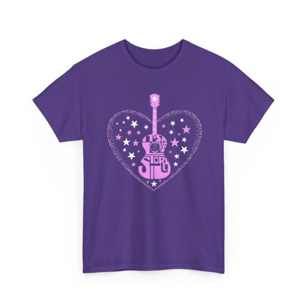Pink Guitar Heart Graphic Tee