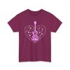 Pink Guitar Heart Graphic Tee