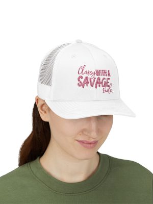 Classy With a Savage Side Snapback Trucker Cap