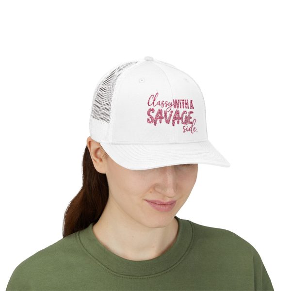 16372155082314277349_2048-1.jpeg Classy With a Savage Side Snapback Trucker Hat