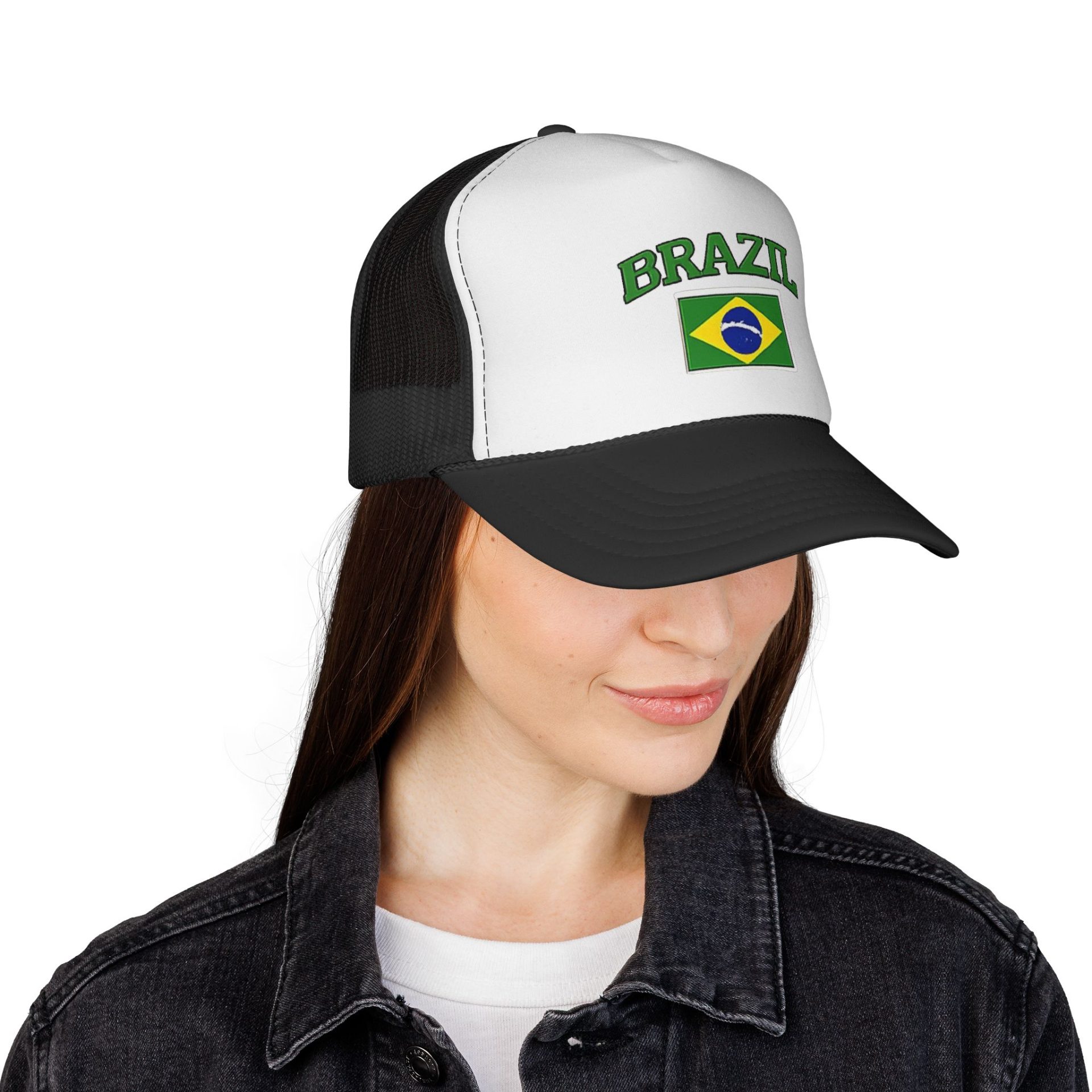 Brazil Flag Trucker Hat - Image 8