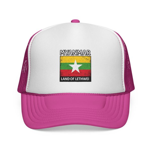 Myanmar Flag Trucker Hat