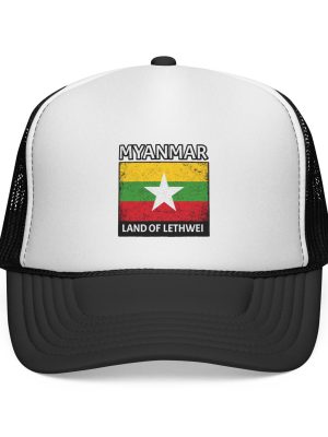 Myanmar Flag Trucker Hat