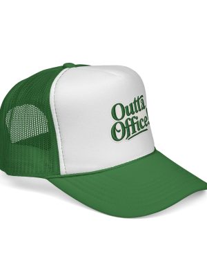Outta Office Trucker Cap - Retro Green Mesh Hat