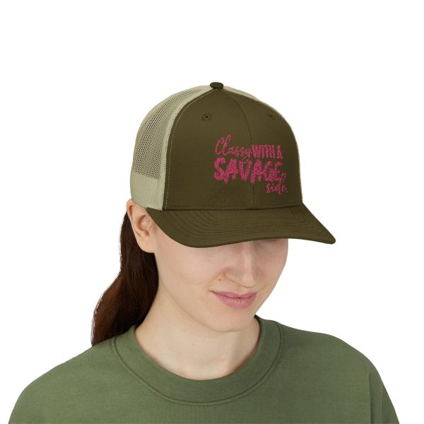 7132115874942529084_2048-1.jpeg Classy With a Savage Side Snapback Trucker Hat
