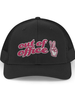 Out of Office Snapback - Peace Sign Trucker Hat