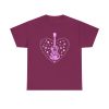 Pink Guitar Heart Graphic Tee