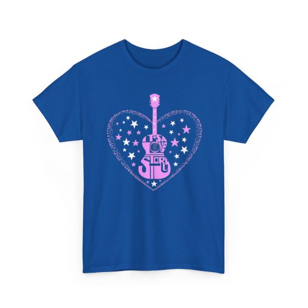 Pink Guitar Heart Graphic Tee