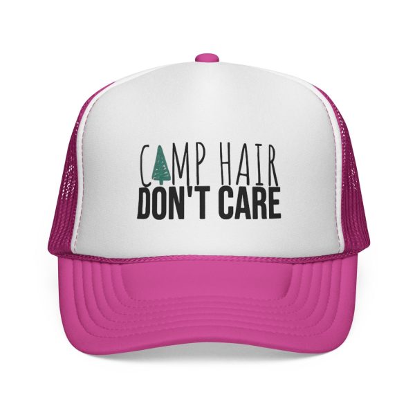 Trucker Cap - "Camp Hair Don’t Care" Mesh Hat