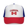 Canada Flag Trucker Hat - Red and Blue Canada Flag Trucker Hat
