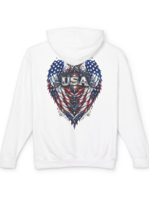 USA Freedom Eagle Graphic Hoodie