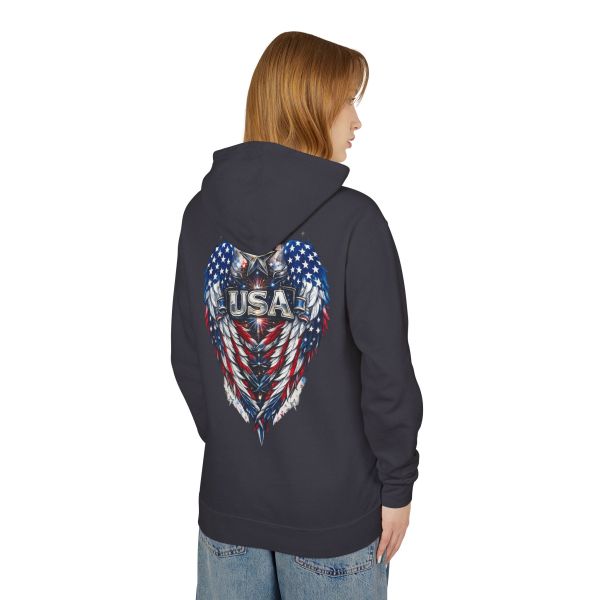 USA Freedom Eagle Graphic Hoodie