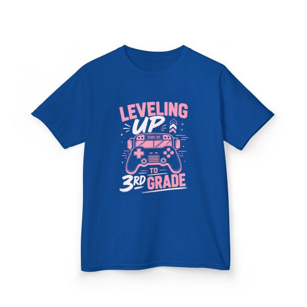 11444508356843085035_2048.jpeg Leveling Up to 3rd Grade Kids Graphic Tee