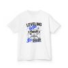 Leveling Up to 3rd Grade Kids Graphic Tee Leveling Up to 3rd Grade Kids Graphic Tee - White