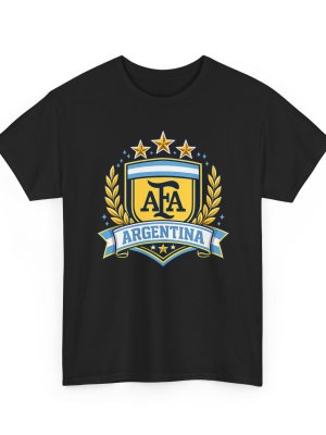 Argentina Football Pride Graphic Tee - Black Argentina Football Pride Graphic Tee - Black