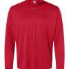 Men's Quarter-Zip Pullover - Red Men's Quarter-Zip Pullover - Red