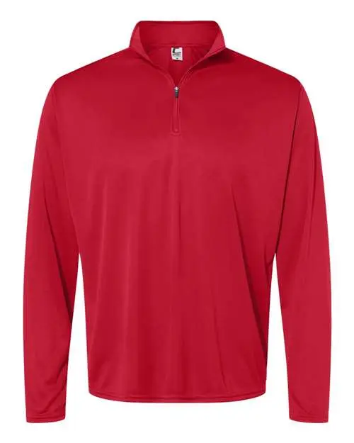 Men's Quarter-Zip Pullover - Red Men's Quarter-Zip Pullover - Red