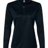 Women's Quarter-Zip Pullover - Black Women's Quarter-Zip Pullover - Black