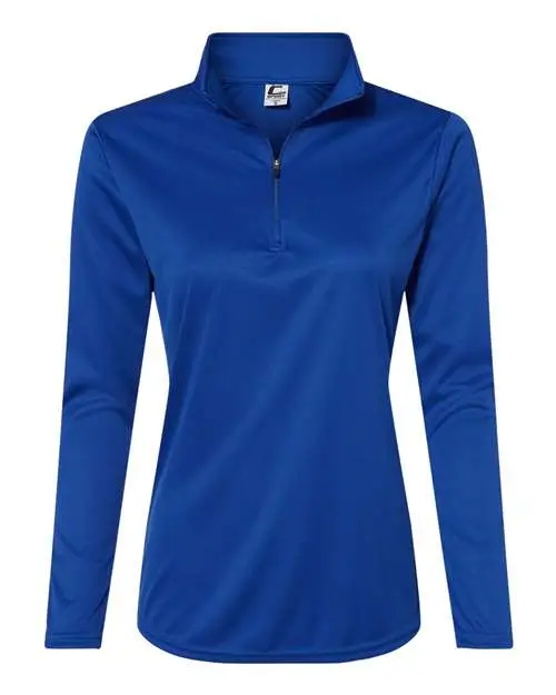 Women's Quarter-Zip Pullover - Royal Women's Quarter-Zip Pullover - Royal