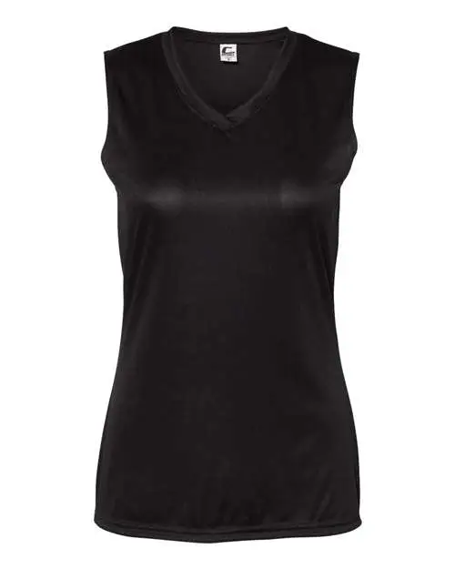 Women's Sleeveless V-Neck T-Shirt - Black
