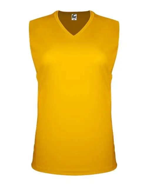 Women's Sleeveless V-Neck T-Shirt - Gold